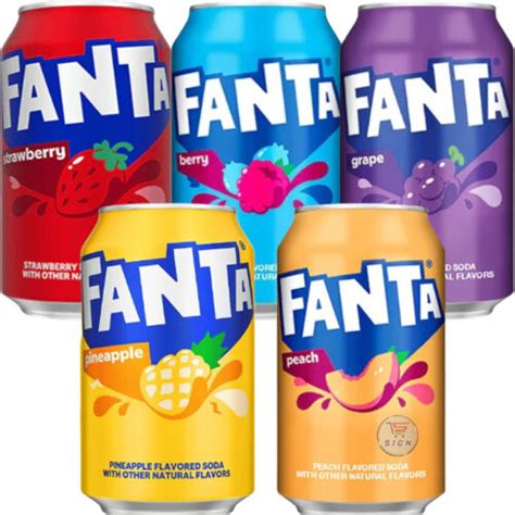 FANTA NATURALLY FLAVORED Mixed AMERICAN SOFT SODA DRINK 355ml EBay