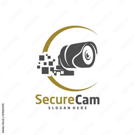 Cctv Camera Logo Design Vector Template Concept Symbol Icon Stock