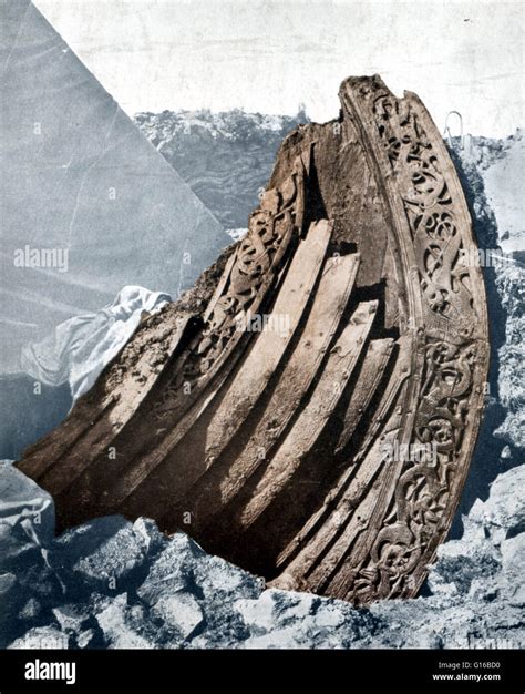 The Oseberg Ship Is A Well Preserved Viking Ship Discovered In A Large