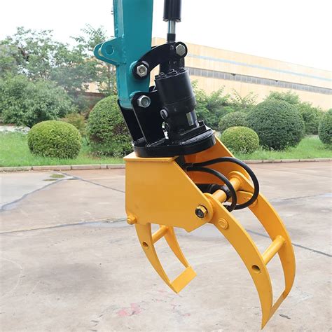 Homie Rotation Excavator Hydraulic Grab For Stone Rock Boulder