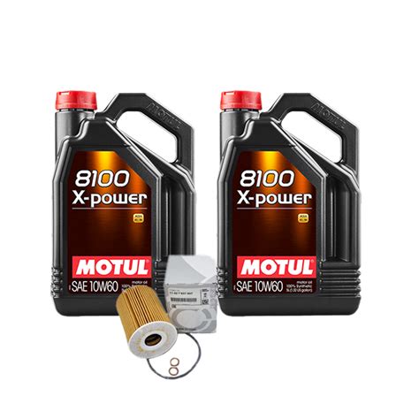 BMW E90 E92 M3 S65 Motul 8100 X Power 10W60 Oil Service Kit