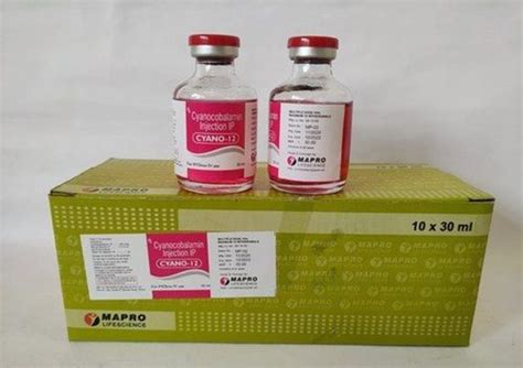 Liquid Cyanocobalamin Vitamin B12 Injection At Best Price In Indore Mapro Lifescience