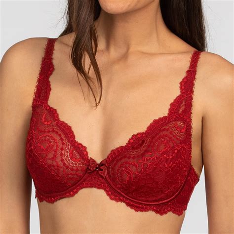 Soutien Gorge Emboitant Armatures Rouge Playtex Flower Elegance Lemon