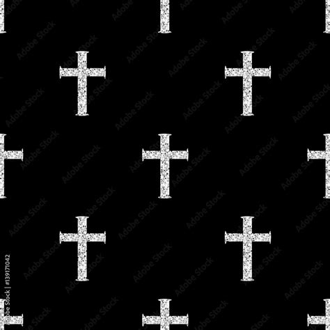 Christian Cross Pattern Background