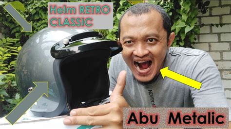 Review Helm Cargloss Cfm Retro Classic Gothic Army Warna Anchore Grey