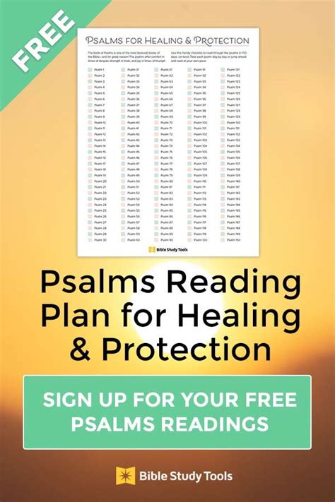 Free Printable Checklist With Your Daily Psalms Reading Plan Bible