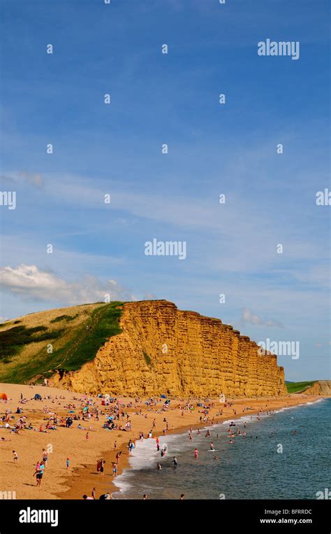 West Bay beach, Dorset, England Stock Photo - Alamy