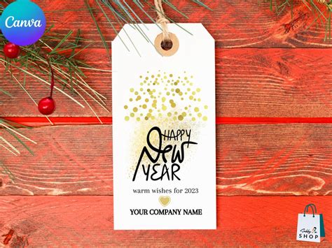 Printable Happy New Year Gift Tag New Year S Eve Gift Tag Template