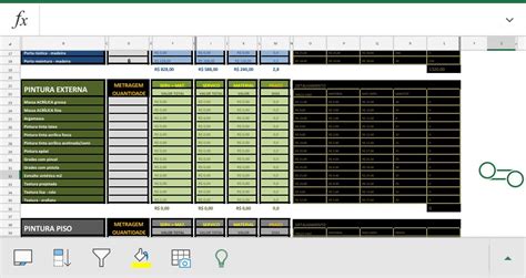 Planilha Para Cálculo De Orçamentos De Pintura Mercado Livre