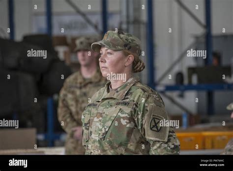 Change Of Command Ceremony For Outgoing Commander Major Elsa L Johnson