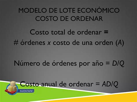 Modelo Lote Econ Mico Eoq Ppt