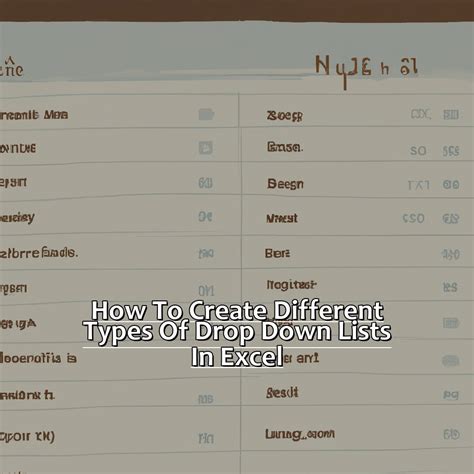 How To Create A Drop Down List In Excel Manycoders