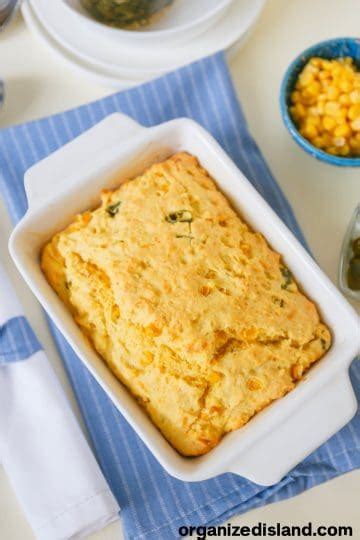 Easy Jiffy Jalape O Cheddar Cornbread Organized Island