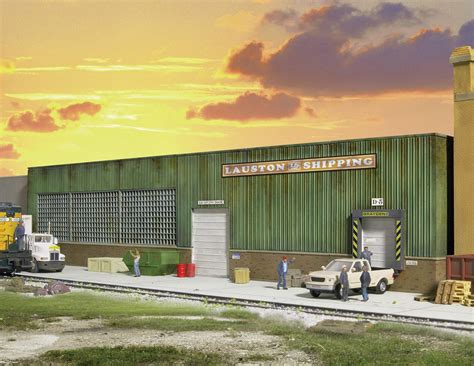 Walthers Cornerstone Ho Scale Lauston Shipping Background Building