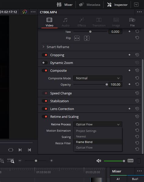 How To Do Frame Blending In Davinci Resolve Frame Interpolation