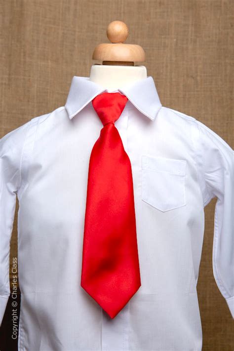 White Shirt And Red Tie