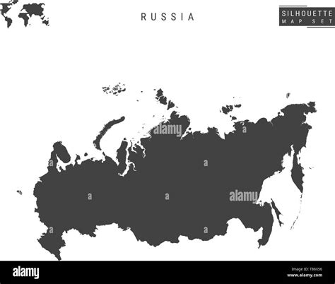 Russia Map Outline High Resolution Stock Photography And Images Alamy