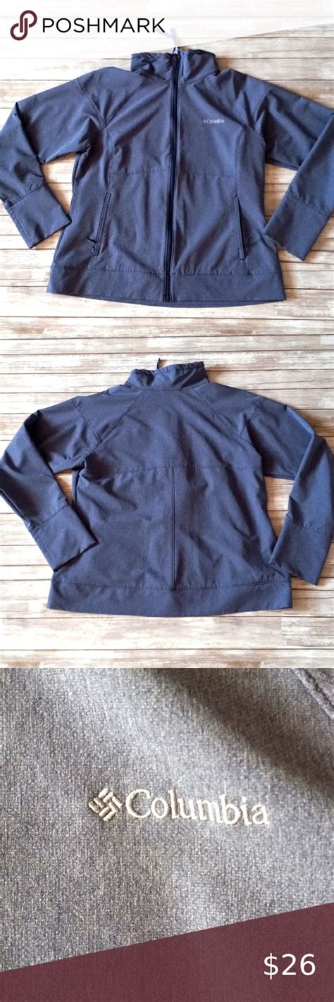 Light Blue Light Weight Columbia Zip Up Jacket Clothes Design Zip