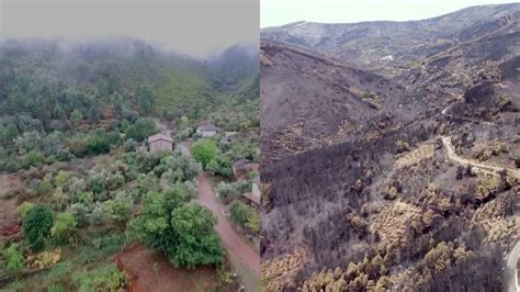 El Antes Y El Después De Las Hurdes Más De 3200 Hectáreas Calcinadas