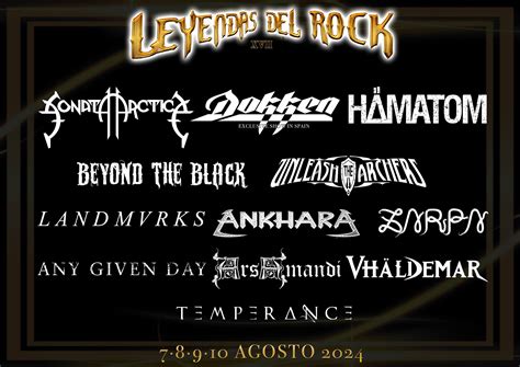 Confirmadas más banda para el cartel del Leyendas del Rock 2024 entre