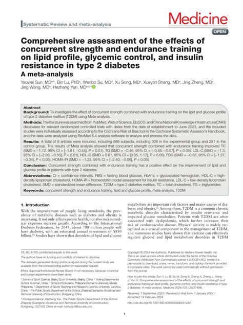 Pdf Comprehensive Assessment Of The Effects Of Concurrent Strength