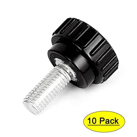 Unique Bargains M X Mm Male Thread Plastic Knurled Head Clamping