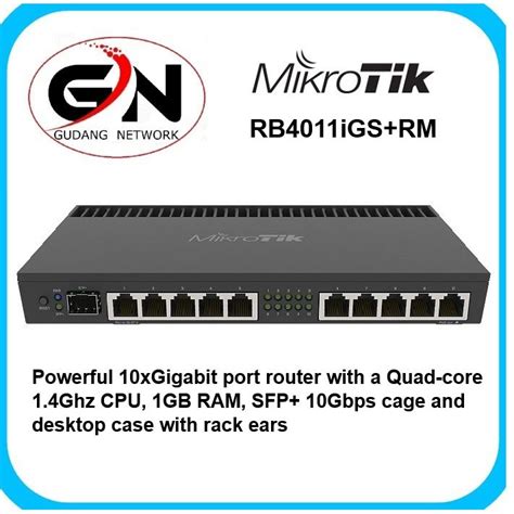 Jual Mikrotik Router Indoor RB4011iGS RM RB4011 Mikrotik Rb4011