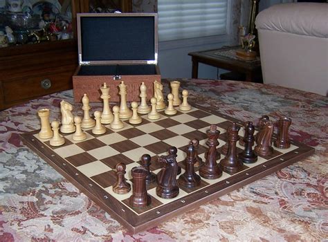 19" Wooden Chess Board with coordinates – Chess House