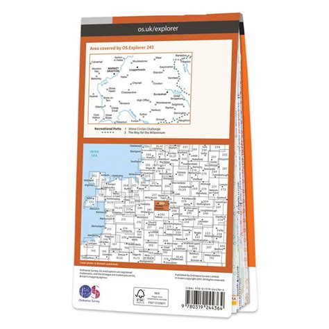 Os Map Of Market Drayton Explorer 243 Map Ordnance Survey Shop