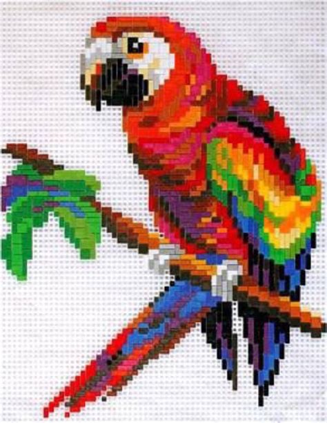 Ministeck Perler Bead Art Cross Stitch Bird Perler Bead Patterns