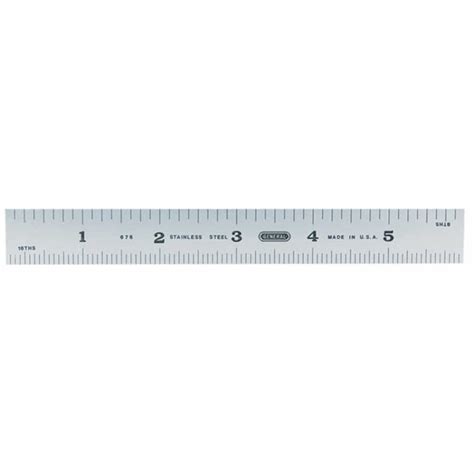 Precision Stainless Steel Ruler 6 Inch Rigid General Tools