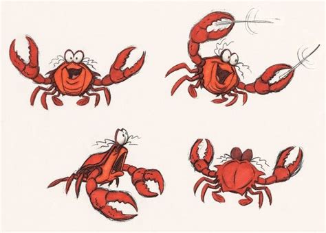 Early Sketches of 11 Famous Cartoon Characters | Crab cartoon, Cartoon ...