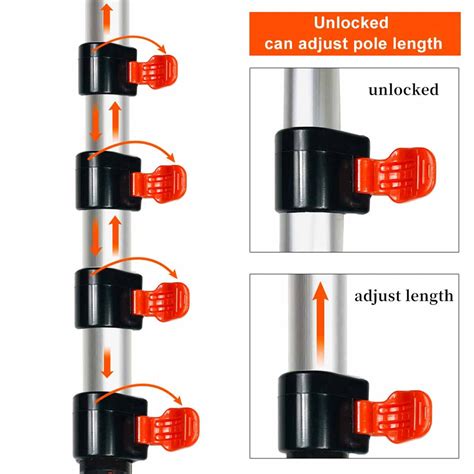 Buyplus 5 To 20 Foot Telescopic Extension Pole Multipurpose