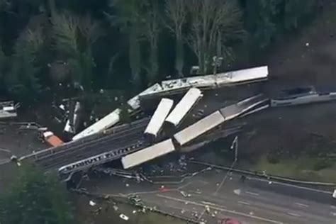 These Aerial Footage Videos Show Damage From Horrific Amtrak Train