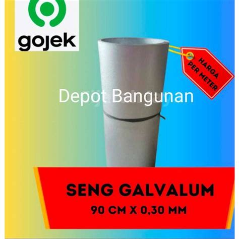 Jual SENG TALANG PLAT TALANG GALVALUM ANTI KARAT 90 CM X 0 30 MM 1