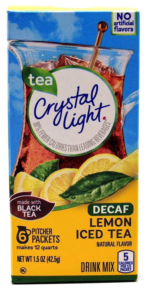 Amazon Crystal Light Iced Tea Decaffeinated Lemon Natural Flavor