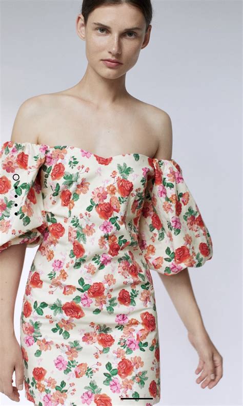 ‼️super Sale Zara Floral Dress With Puff Sleeves Womens Fashion Dresses And Sets Dresses On