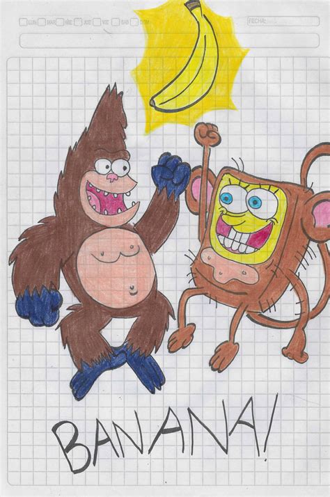 Patrick Gorilla and SpongeBob Monkey get banana by matiriani28 on ...