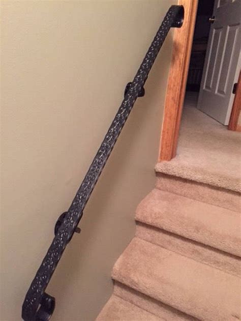 Decorative Hammered And Engraved Wrought Iron Hand Rail Etsy