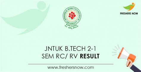 Jntuk B Tech Revaluation Result Out R R R R