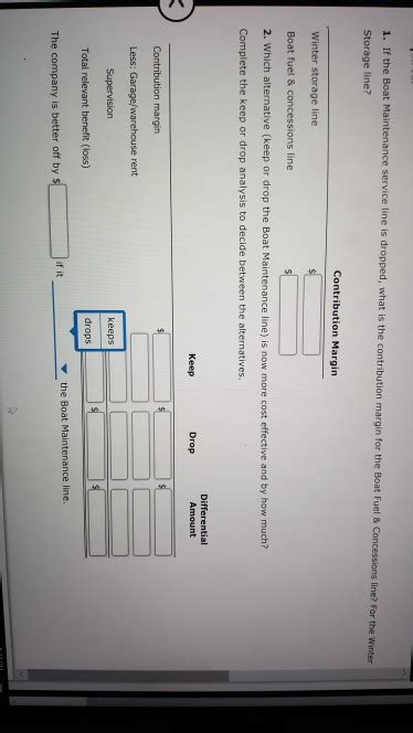 Solved Structuring A Keep Or Drop Product Line Problem With Chegg