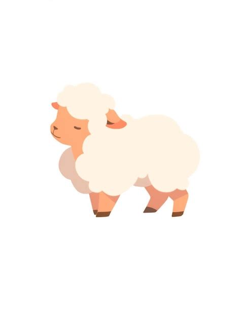 There Is A Sheep That Is Standing Up With Its Head Down Generative Ai