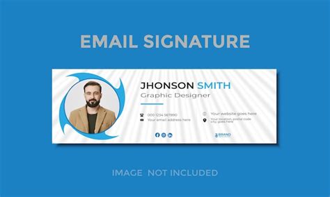 Premium Vector Professional Email Signature Template Design