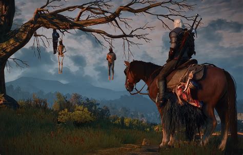 Wallpaper Tree The Witcher Rpg Geralt The Wild Hunt Wild Hunt The