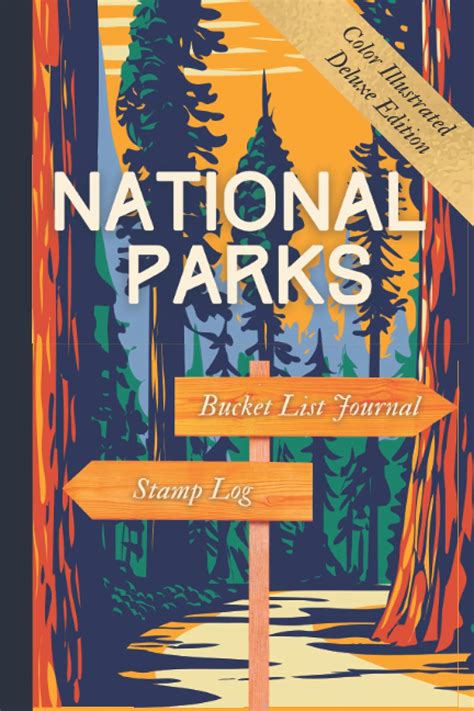 Illustrated National Parks Bucket List Journal And Passport Stamp Log To Record Your National