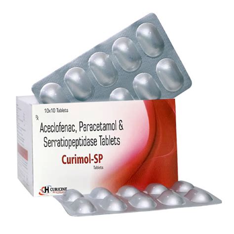 Aceclofenac Mg Paracetamol Mg Serratiopeptidase Mg Tab