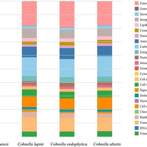 Functional COG Distribution Of The Predicted Genes In Genomes Gene