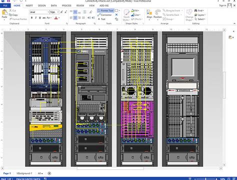 Create Visio Rack Elevation Diagrams Netzoom