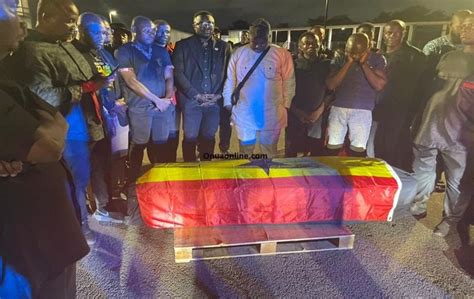 Ghana Mourns As Raphael Dwamena S Mortal Remains Arrive For Final Rites