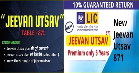 LIC Jeevan Utsav 871 Policy Details Premium Calculation Plan Benefits